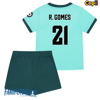 Wolves Rodrigo Gomes #21 Echipament de Fotbal Replică 2025-26 Copii Deplasare (+ Șorturi)